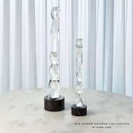 Picture of FACETTE COLUMN SCULPTURE-BLACK BASE