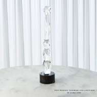 Picture of FACETTE COLUMN SCULPTURE-BLACK BASE