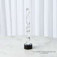 Picture of FACETTE COLUMN SCULPTURE-BLACK BASE