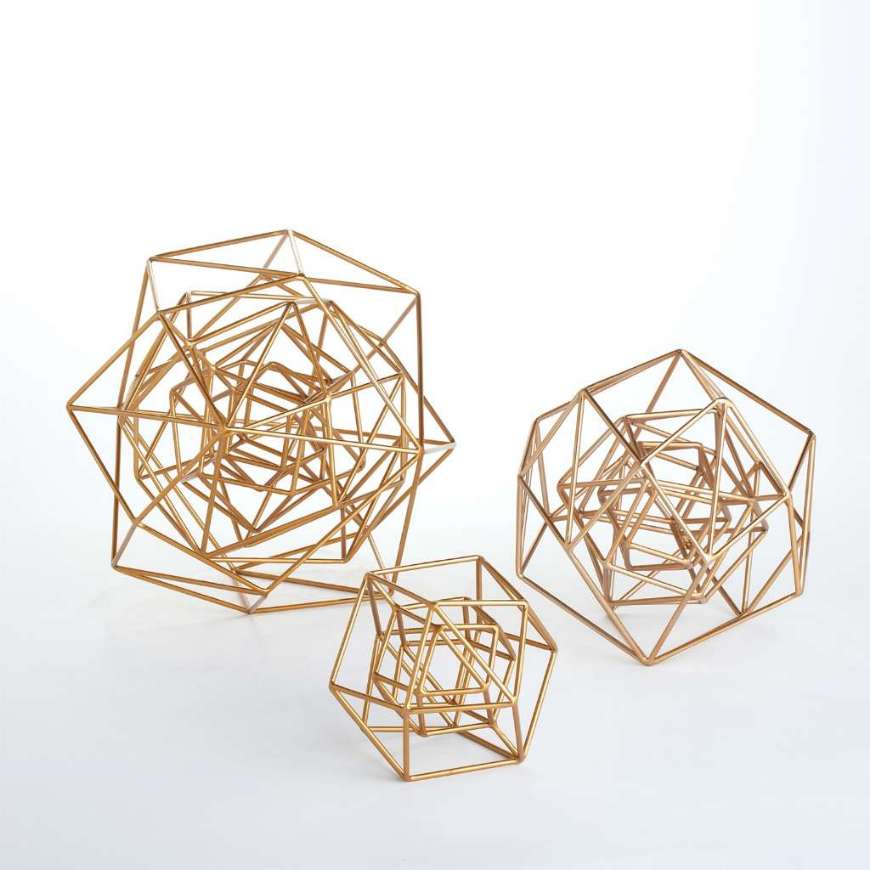 Picture of GEO SCULPTURE-GOLD