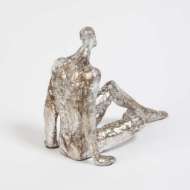 Picture of SITTING W/LEGS CROSSED-SILVER LEAF