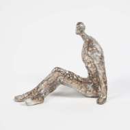 Picture of SITTING W/LEGS CROSSED-SILVER LEAF