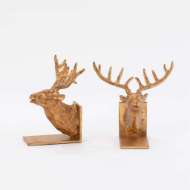 Picture of REINDEER BOOKENDS-GOLD FINISH