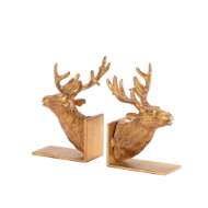 Picture of REINDEER BOOKENDS-GOLD FINISH