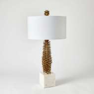 Picture of PINECONE TABLE LAMP-BRASS