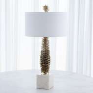 Picture of PINECONE TABLE LAMP-BRASS