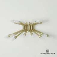 Picture of QUARTZ BURST SCONCE-SATIN BRASS