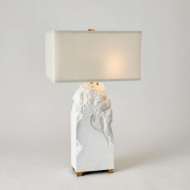 Picture of CHISELED BLOCK LAMP-MATTE WHITE