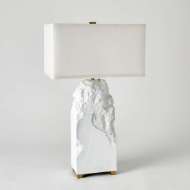 Picture of CHISELED BLOCK LAMP-MATTE WHITE