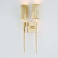 Picture of FLUTED DOUBLE AND SINGLE SCONCE COLLECTION-BRASS