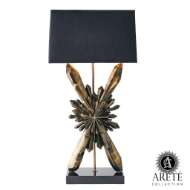 Picture of STARBURST LAMP-BRONZE W/BLACK SHADE