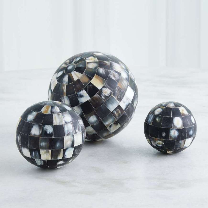 Picture of HORN SPHERES-BLACK