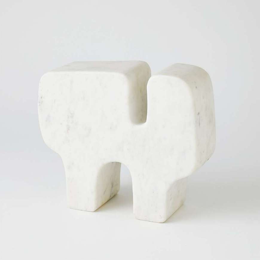 Picture of ABSTRACT MARBLE SCULPTURE-WHITE BANSWARA MARBLE