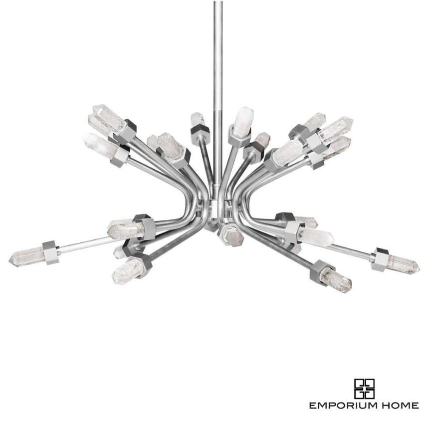 Picture of QUARTZ BURST CHANDELIER-SATIN NICKEL