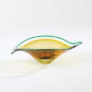 Picture of BENT LEAF BOWLS-AQUA/AMBER