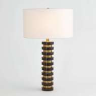 Picture of MARBLE STACK LAMP-BLACK