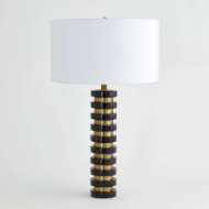 Picture of MARBLE STACK LAMP-BLACK