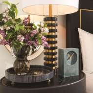 Picture of MARBLE STACK LAMP-BLACK