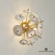 Picture of AGATE BURST SCONCE-SATIN BRASS