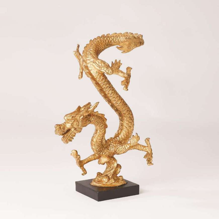 Picture of STANDING DRAGON-GOLD LEAF