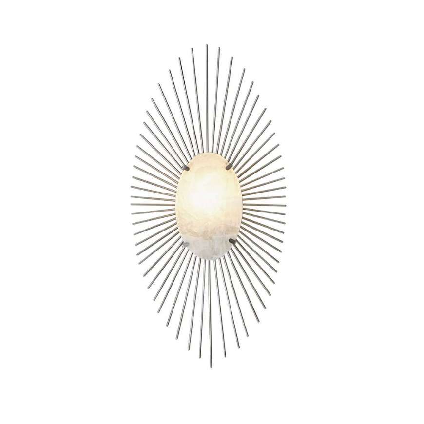 Picture of RADIAL BURST ELECTRIFIED WALL SCONCE-SILVER-HW