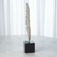 Picture of FEATHER QUILL SCULPTURE-SILVER