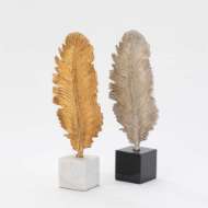 Picture of FEATHER QUILL SCULPTURE-SILVER