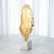 Picture of FEATHER QUILL SCULPTURE-GOLD