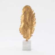 Picture of FEATHER QUILL SCULPTURE-GOLD