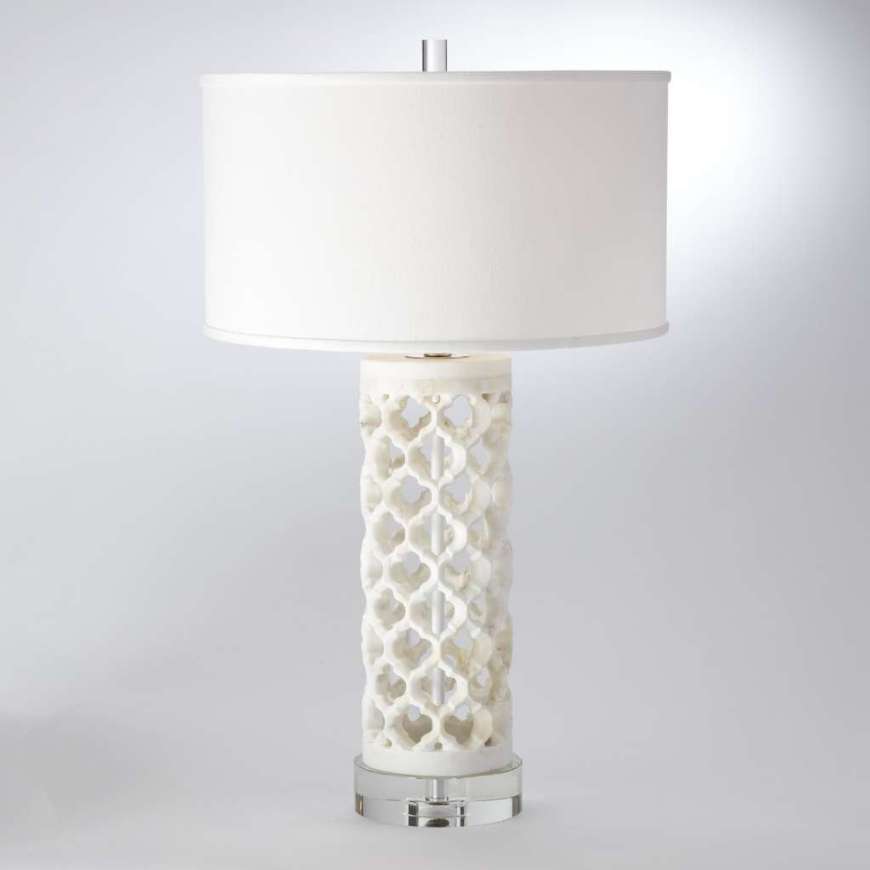 Picture of ROUND ARABESQUE MARBLE LAMP