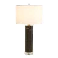 Picture of MARBLE CYLINDER TABLE LAMP-BLACK