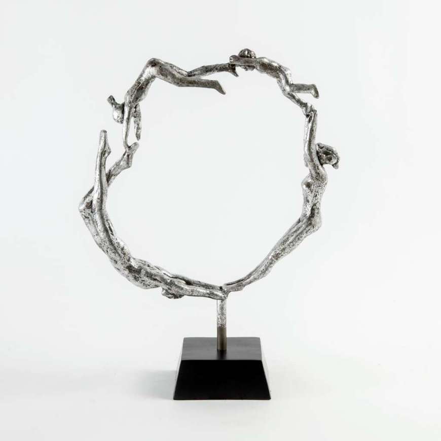 Picture of FAMILY SCULPTURE-SILVER LEAF