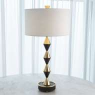 Picture of ITALIAN DIAMOND TABLE LAMP-BRONZE/BRASS