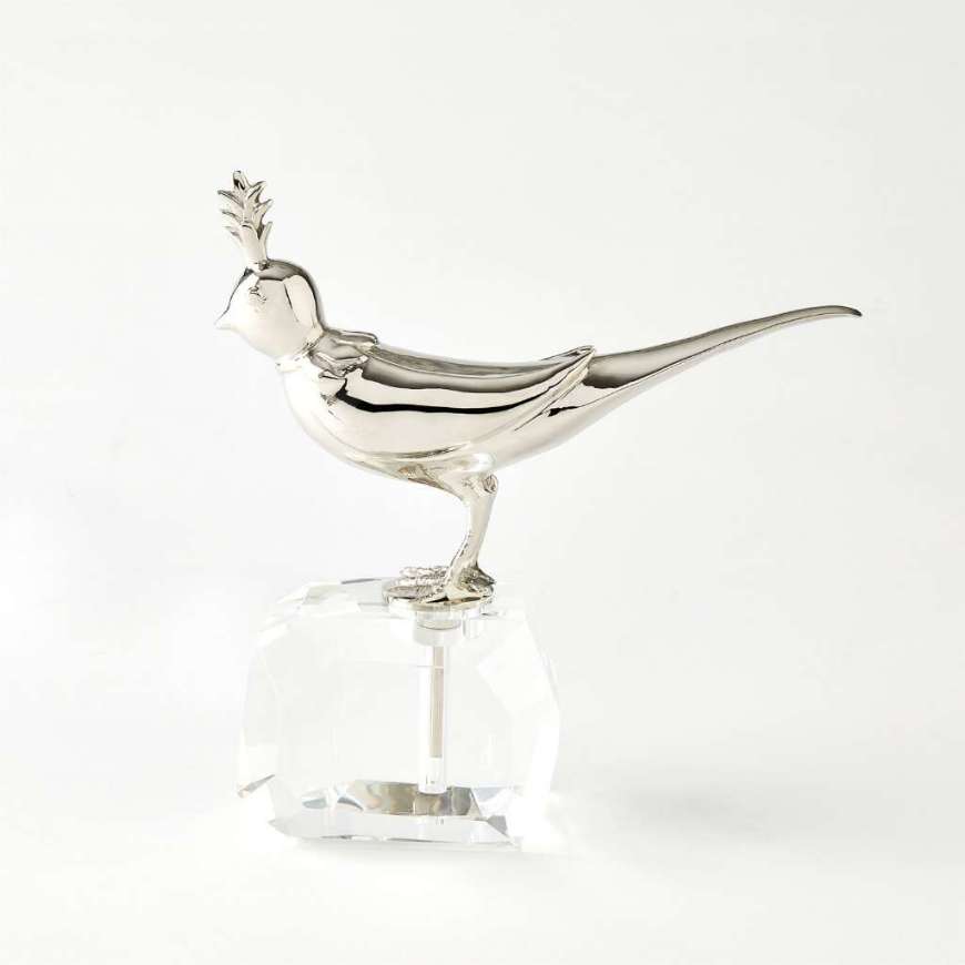 Picture of BIRD ON CRYSTAL ROCK-NICKEL