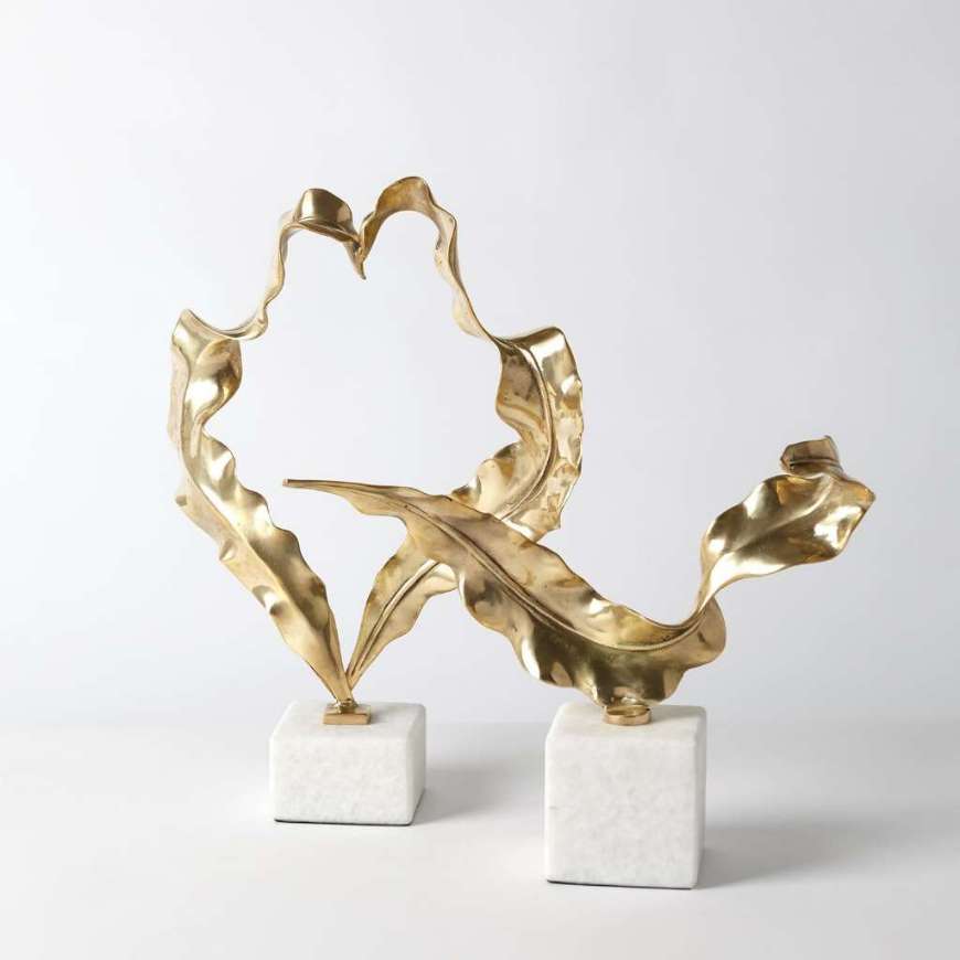 Picture of LEAF SCULPTURE-BRASS