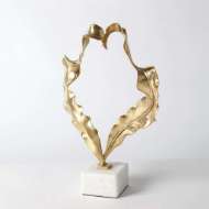 Picture of LEAF SCULPTURE-BRASS