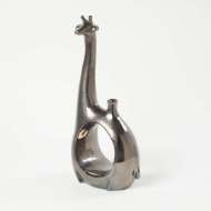 Picture of GIRAFFE VASE-METALLIC