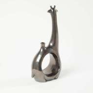 Picture of GIRAFFE VASE-METALLIC