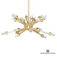 Picture of QUARTZ BURST CHANDELIER-SATIN BRASS