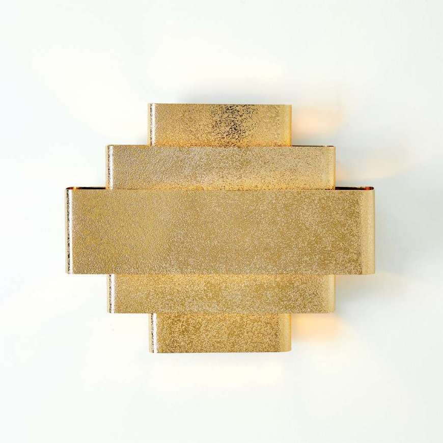 Picture of RECTANGULAR BABYLON SCONCE-SHINY BRASS-HW