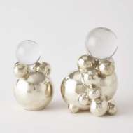 Picture of BUBBLE ORB HOLDER-NICKEL W/CRYSTAL SPHERE