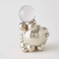 Picture of BUBBLE ORB HOLDER-NICKEL W/CRYSTAL SPHERE