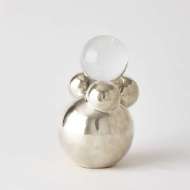 Picture of BUBBLE ORB HOLDER-NICKEL W/CRYSTAL SPHERE