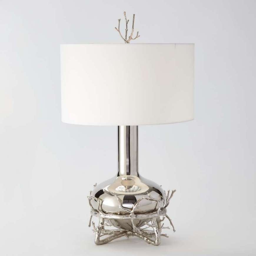 Picture of FAT NICKEL TWIG TABLE LAMP