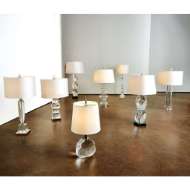 Picture of FLUTED CRYSTAL COLUMN TABLE LAMP