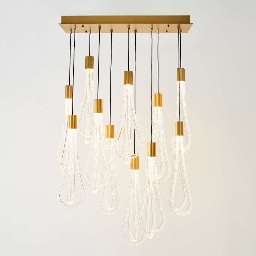 Picture of LAYERED RAINDROP CHANDELIER