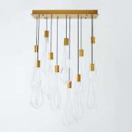 Picture of LAYERED RAINDROP CHANDELIER