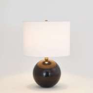 Picture of MARBLE SPHERE LAMP-BLACK