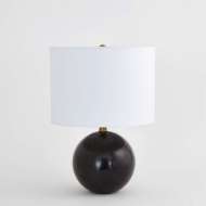 Picture of MARBLE SPHERE LAMP-BLACK