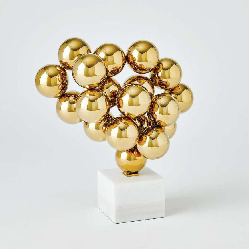 Picture of SPHERE SCULPTURE-BRASS